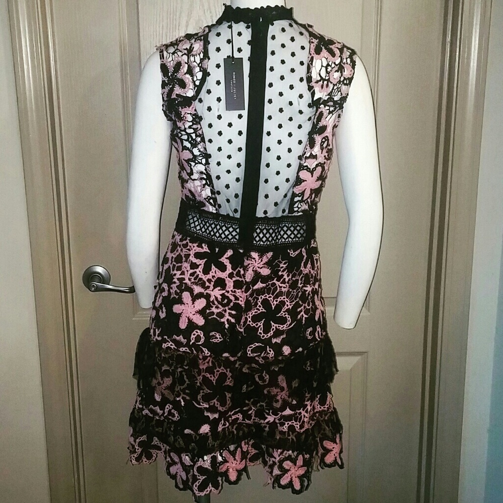 Black and Pink Cocktail Dress